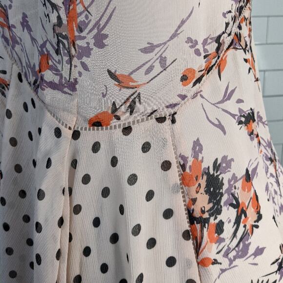 Anthropologie Vanessa Virginia Garden Pop Trapeze Top Size XS - Picture 6 of 7